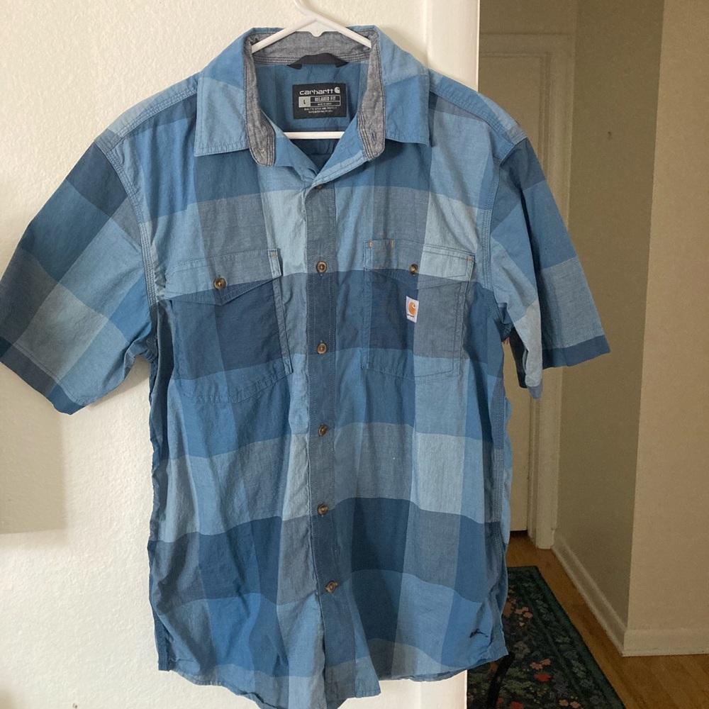 Plaid Carhartt Button Down Shirt